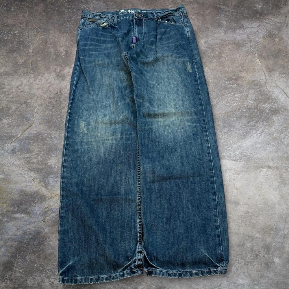 Vintage LRG Straight Fit Blue Jeans Men's Size 36x33 Skater Grunge Denim Y2K VTG